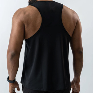Men's Muscle Fit Racerback Tank <b>Top</b> Spandex/Cotton Fabric Quick Dry Cartoon Pattern Tie Dye Embroidery Customized Color Front - Product Image 5