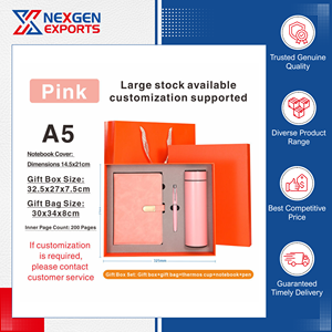 Offre Exclusive : Ensemble Cadeau Carnet en Cuir PU Écologique de Haute Qualité et Tasse Thermos – 100 Feuilles, Option Logo Personnalisé, Commande en Gros - Product Image 5