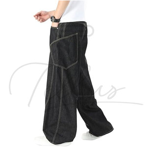 Pantalones Vaqueros Holgados y Rectos de Moda para Hombre, Jeans Casuales Personalizados de Mezclilla, Jeans de Primera Calidad para Hombre - Product Image 4