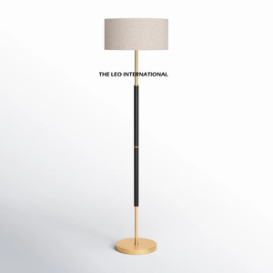 Lámpara de Pie de Cerámica de Estilo Clásico para Bodas, Lámpara de Noche, Decoración para el Hogar con Pantalla Redonda de Metal - Product Image 4