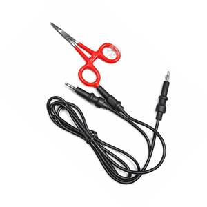 Straight Nose 6.25 <b>Grounded</b> Stainless Steel Hemostats <b>for</b> Bracelet Making & DIY Orange Handles - Product Image 5