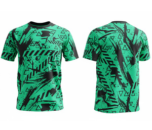 เสื้อยืดแบบซับลิเมชั่น จำหน่ายจำนวนมาก รับพิมพ์ลายตามสั่ง บริการ OEM |   ไซส์ผู้ชาย ผู้หญิง และเยาวชน |   ชุดกีฬาฝึกซ้อมน้ำหนักเบา แห้งเร็ว - Product Image 4