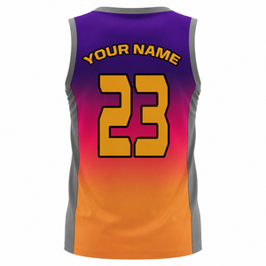 Tenue de basketball personnalisée à séchage rapide, maillot de basketball 100% polyester, ensemble uniforme de basketball imprimé numériquement, tendance du moment - Product Image 4