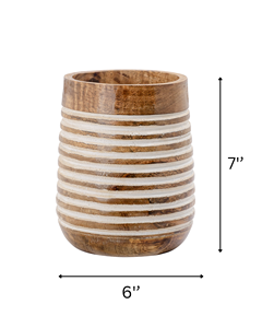 Porte-ustensiles en bois fait main personnalisé, minimaliste, blanc, pour cuisine, style bohème, organisateur de spatules, vente en gros - Product Image 3