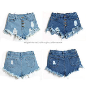 Pantalones cortos de mujer a precio barato de fábrica, pantalones vaqueros cómodos de cintura baja para mujer, pantalones cortos de trabajo personalizados para niñas - Product Image 2