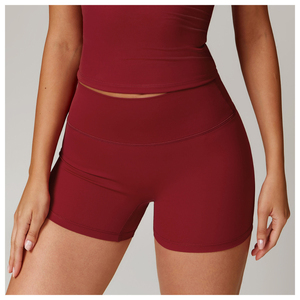 Shorts de sport pour femme, taille haute élastique, extensibles en Spandex/Nylon, respirants, séchage rapide, durables, faciles à porter, pour le yoga, la gym et les loisirs, effet galbant - Product Image 6