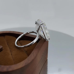 radiant Cut 5 CT Diamond Engagement Ring Platinum Classic Style Women's GIA Certified Natural Diamond Jewelry - Product Image 3