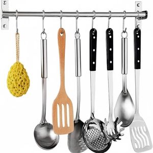 Support mural coulissant pour casseroles et couvercles, organisateur de cuisine et salle de bain pour ustensiles de cuisson - Product Image 4