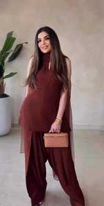 Ensemble décontracté pour femmes indiennes et pakistanaises, costume Punjabi en soie blanche avec dupatta, coupe ample, longueur genou, toutes saisons - Product Image 6