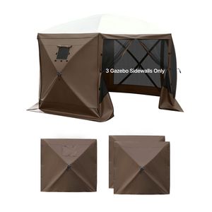 Accessori per tende: Pareti laterali impermeabili per tendalino 5.67 x 4.85 piedi con strato di protezione solare e finestra su un lato - Product Image 1