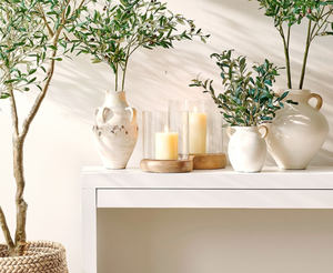 Lanterne en verre cylindrique bio faite à la main avec base en bois, ronde, résistante à la chaleur, de haute qualité, décoration d'intérieur vide - Product Image 3