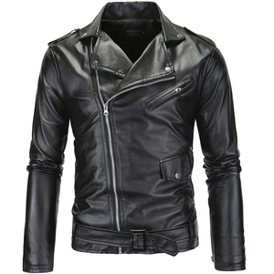 Chaquetas de Cuero para Hombre 2026, Chaqueta de Motociclista de Alta Calidad, Personalizada, a la Moda y Elegante - Product Image 1