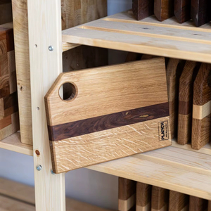 Planche à découper en bois bicolore de qualité supérieure - Product Image 1