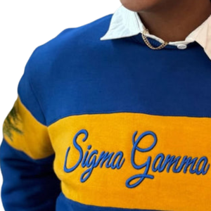 เสื้อสเวตเชิ้ตแบบมีลาย 3 มิติ SGRHO แบบกำหนดเอง สำหรับชมรมหญิงกรีก Sigma Gamma Rho คอกลม ปักลาย สไตล์ลำลอง สตรีทแวร์ - Product Image 5