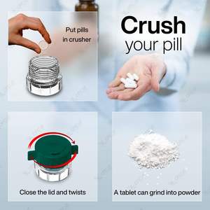 OTICA Broyeur de pilules de qualité alimentaire en poudre avec boîte de rangement Fabriqué en Inde - Product Image 4