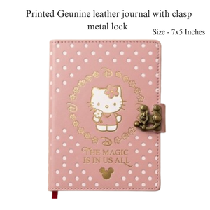 Set de Regalo de Cuero Genuino con Temática de Fantasía Rosa, Hecho a Mano, Incluye Diario, Cartera, Estuche para Lápices, Marcapáginas y Llavero - Product Image 2