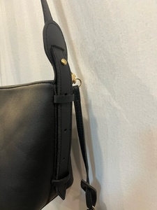 <b>Mini</b> Leather Drawstring <b>Bag</b> With Zipper Closure Functional Daily Use <b>Black</b> - Product Image 2