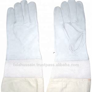 Vente chaude en gros Gants d'apiculteur Gants de sécurité de protection d'abeille en cuir de buffle de qualité supérieure Gants en cuir du Pakistan - Product Image 3