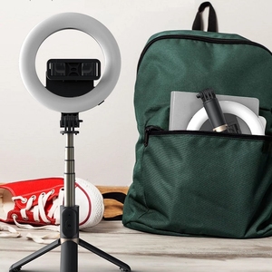 <span class=keywords><strong>Q07</strong></span> Multifonctionnel avec anneau lumineux de 6 pouces, télécommande sans fil, trépied, bâton de <span class=keywords><strong>selfie</strong></span> vidéo pour le maquillage, la photographie, la diffusion en direct - Product Image 3