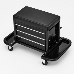 OEM ODM Vietnam Rolling Creeper Seat with <b>Drawers</b> Tool Storage Foldable Trays Garage Stool Workshop Mechanics GAPGAR024 - Product Image 1