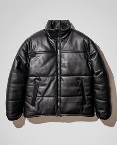 Veste streetwear pour homme en cuir véritable 100 %, fermeture éclair, respirante, séchage rapide, qualité supérieure, teinte unie, vente en gros - Product Image 1