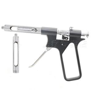 Jeringa dental metálica tipo pistola, jeringa dental de acero inoxidable, herramienta quirúrgica para implantes dentales, 1 unidad. - Product Image 5