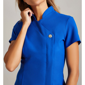 Uniformes de Trabajo para Spa y Hospital con Cierre Frontal y Diseño Elegante para Mujer, Colores Sólidos, Uniformes OEM - Product Image 2