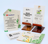 Tarjetas de Invitación de Boda de Papel Sembrable Personalizadas al por Mayor, Papel Plantable Ecológico