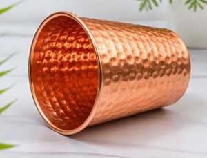 Handmade Hammered Copper <b>Drinking</b> Cup Vintage Style Eco-Friendly for Dining Use Premium Copper <b>Glasses</b> Ayurvedic Water Cup - Product Image 3