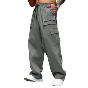 กางเกงวอร์มผู้ชายทรงลำลองเอวกลาง รุ่นคัสตอม 2026 กันลม ซับในขนแกะ มีเชือกผูก เหมาะสำหรับออกกำลังกาย เล่นกีฬา ฮิปฮอป ขายาว - Product Image 4