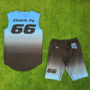 Uniformes de Fútbol Americano 7v7 Personalizados 2026 con Logotipo, Transpirables, Compresivos, 100% Poliéster, Bajo Costo - Product Image 2