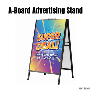 Panneau publicitaire en métal personnalisé en forme de A avec impression sur panneau en mousse, panneau de trottoir pour la publicité extérieure, idéal pour les cafés, restaurants, boutiques - Product Image 3