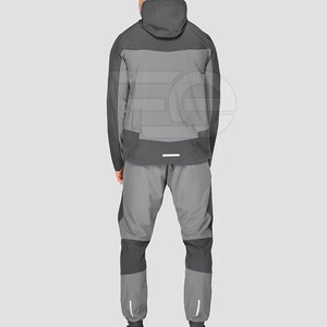 Conjunto Deportivo Informal de Invierno para Hombre, Ecológico, con Capucha y Cordón Ajustable, Transpirable, 100% Algodón, Ligero, para Fitness - Product Image 2