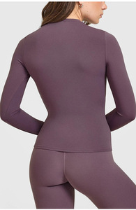 Camiseta de Compresión Transpirable de Secado Rápido y Ecológica para Mujer, de Malla, Manga Larga, para Gimnasio y Running - Product Image 4