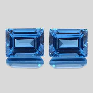 Turmalina Azul Natural, Corte Baguette, Gema Suelta para Joyería Fina, Suministro para Fabricación de Anillos - Product Image 1