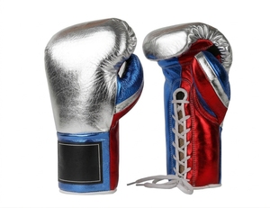 Guantes de Boxeo en Oferta, con Cuero Vacuno Brillante, Precio Económico OEM, Guantes de Combate para Hombres y Mujeres - Product Image 2