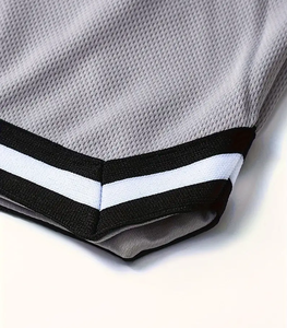 Short de basket-ball solide et respirant de style rue pour hommes avec couleur et logo personnalisés vente en gros sur mesure - Product Image 5