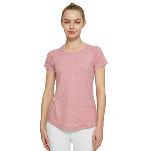 Camisetas de Mujer al por Mayor, Color Sólido, Hechas a Medida, Venta Directa de Fábrica, Camisetas de Poliéster para Mujer en Grandes Cantidades - Product Image 2