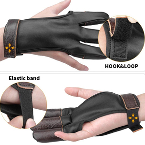Archery Shooting Gloves Three Finger Archery Gloves Bowhunter Gloves Professional Archery Accessories Finger Guard Gloves - Product Image 6