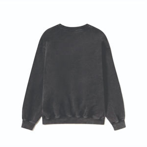 Sweat-shirt à col rond pour la vente en gros, de haute qualité, OEM, pull-over uni, teint, en coton, sweat-shirt personnalisé avec OEM - Product Image 4