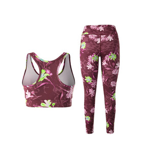 High Quality Breathable Women's Sports Bra Set OEM Custom Service Stylish Comfortable Backless Crop Bra High Support Yoga Active - Product Image 3