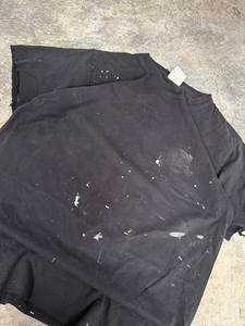 Camiseta de Hombre con Logotipo Personalizado, Estilo Desgastado, Lavado Ácido, Estilo Urbano, Algodón Grueso, Estampado Gráfico Vintage, Estilo Rústico - Product Image 3