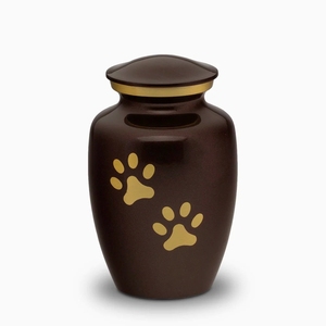 Wholesale Heavy Duty Metal Pet <b>Urn</b> Vintage Pewter Finished Dog <b>Cat</b> Ash Storage Jar - Product Image 5