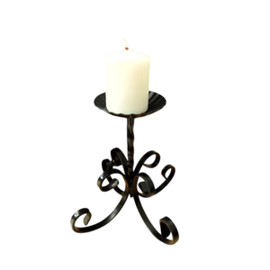 Elegante Candelabro de Hierro Negro con Diseño de Espiral para Decoración del Hogar, Decoración Navideña - Product Image 4