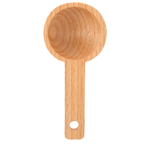 Scoop Round Bowl Handle Hanging Hole <b>Spoon</b> <b>Measuring</b> <b>spoon</b> Best price <b>measuring</b> tools Natural wood <b>measuring</b> - Product Image 6