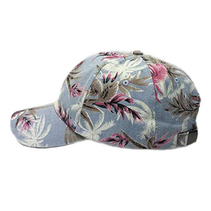Unisex Baseball Cap Floral Print 6-Panel Adjustable Cotton Twill Casual <b>Hat</b> Spring <b>Summer</b> Style - Product Image 4