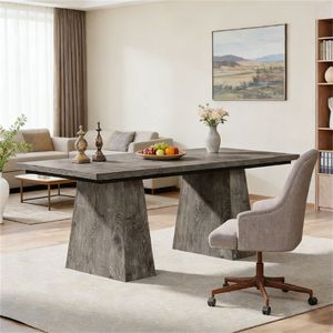 Modern Administrative <b>Desk</b> Computer <b>Desk</b> and Dining Table with Stylish Design for Home Office and Writing Space - Product Image 1