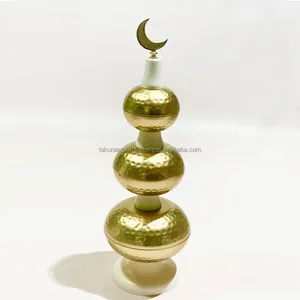 VENTE CHAUDE bol de service fournissant un matériau de la plus haute qualité bol de date en métal fini style arabe abordable pour l'Aïd Ramzan - Product Image 2