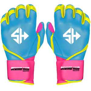 Nuevos Guantes de Bateo de Béisbol y Sóftbol Unisex Profesionales Personalizados de Cuero de Cabra para Protección de Manos OEM - Product Image 5