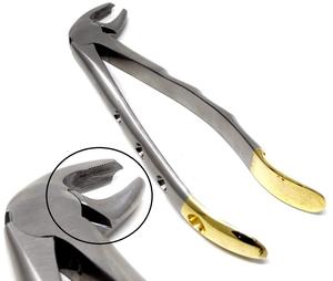 Dental Extracting Extraction Serrated Forceps MD4, for 1st, 2nd, 3rd Lower Molar, Premium Quality Gold Handle, Stainless Steel - Product Image 6
